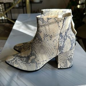 Snakeskin Steve Madden ankle boots